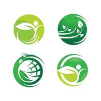 Ecology logo images illustration vector