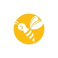 Imagen de vector de logotipo de animal de abeja de panal