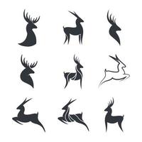 Deer logo images illustration vector