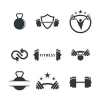 Gym logo images illustration vector