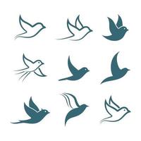 Dove logo images illustration vector