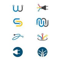 Wire logo images illustration vector