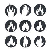 Fire logo images vector