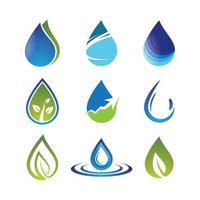 Water drop logo images vector