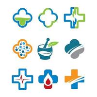 Medical care logo images vector