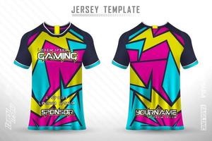 Sports jersey and t-shirt template sports jersey design vector mockup.