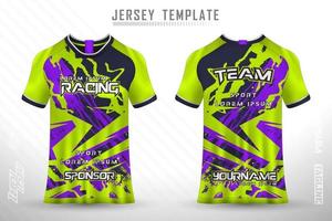 Sports jersey and t-shirt template sports jersey design vector mockup.