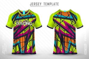 Sports jersey and t-shirt template sports jersey design vector mockup.