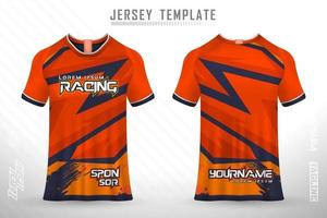 Sports jersey and t-shirt template sports jersey design vector mockup.