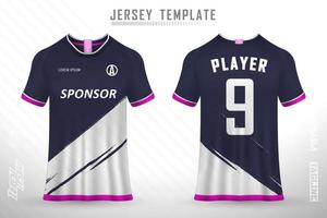 Sports jersey and t-shirt template sports jersey design vector mockup.