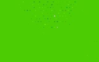 Light Green vector background with triangles.