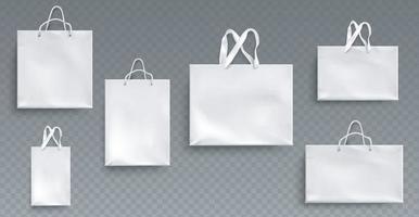 Paper shopping bags vector