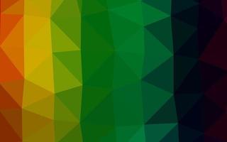 Dark Multicolor, Rainbow vector blurry triangle pattern.