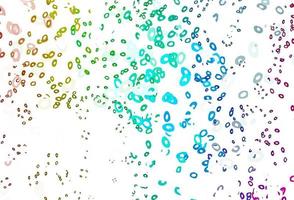 Light Multicolor, Rainbow vector template with circles.