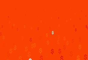 Light Orange vector layout with banking symbols.