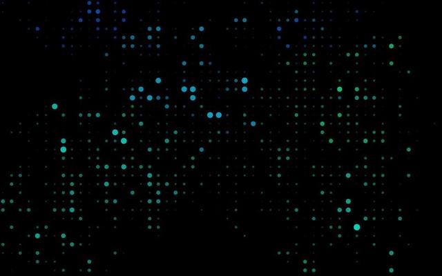 Dark Blue, Green vector template with circles.