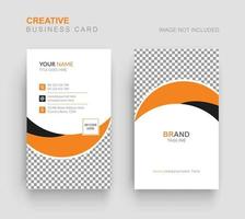 Vertical Business Card - Vertical Modern Business Card Template vector