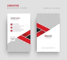 Vertical Business Card, Vertical Modern Business Card Template vector