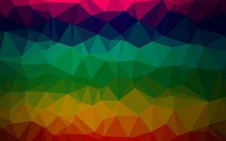 Dark Multicolor, Rainbow vector polygonal pattern.