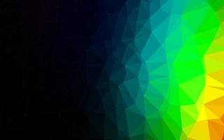 Dark Multicolor, Rainbow vector triangle mosaic texture.