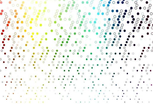 Light Multicolor, Rainbow vector texture with disks.