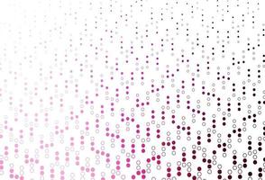 Light Pink vector pattern with spheres.