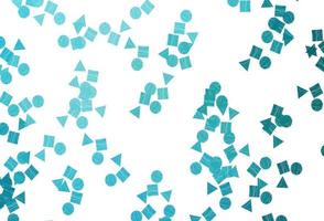 Light BLUE vector texture in poly style with circles, cubes.