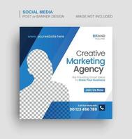 Digital marketing social media post and web banner vector