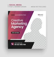 Digital marketing social media post and web banner vector