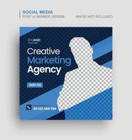 Digital marketing social media post and web banner vector