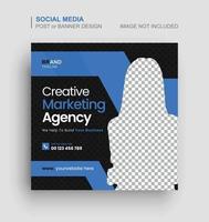 Digital marketing social media post and web banner vector