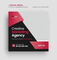 Digital marketing social media post and web banner vector