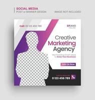 Business social media post and web banner vector