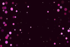 Light Pink vector background with bubbles.