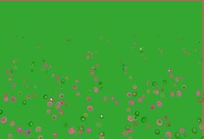 Light Pink, Green vector layout with circle shapes.