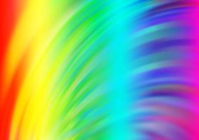 Light Multicolor, Rainbow vector background with bent lines.