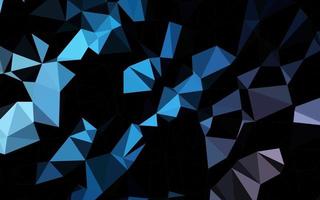 Dark BLUE vector abstract polygonal layout.