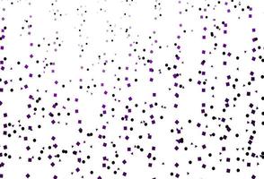 Light Purple vector template with crystals, circles, squares.