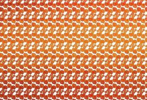 Light Orange vector pattern with bubble shapes.