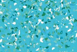 Light blue, green vector template with memphis shapes.