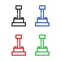 PrintJoystick illustrated on a white background vector