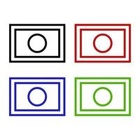 Money illustrated on a white background vector