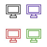 Computer illustrated on white background vector