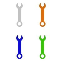 Wrench illustrated on white background vector