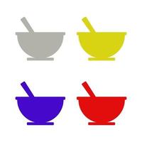 Soup illustrated on a white background vector