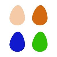 Egg illustrated on a white background vector