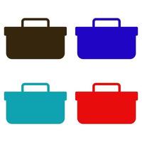 Toolbox illustrated on a white background vector