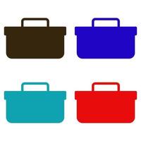 Toolbox illustrated on a white background vector