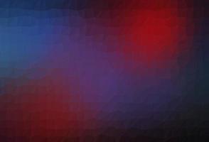 Dark Blue, Red vector polygon abstract background.