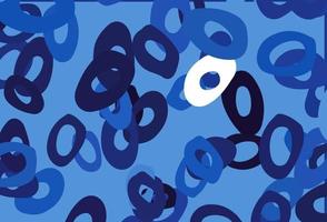 Dark BLUE vector template with circles.